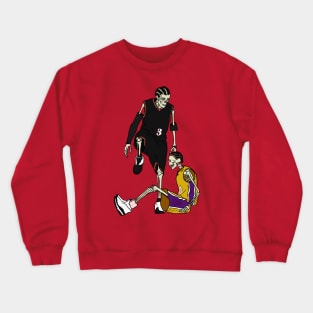 Skeleton Allen Iverson Steps Over Tyronn Lue Crewneck Sweatshirt